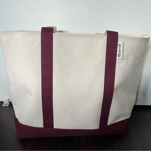 Madewell Reusable Tote Bag in Colorblock